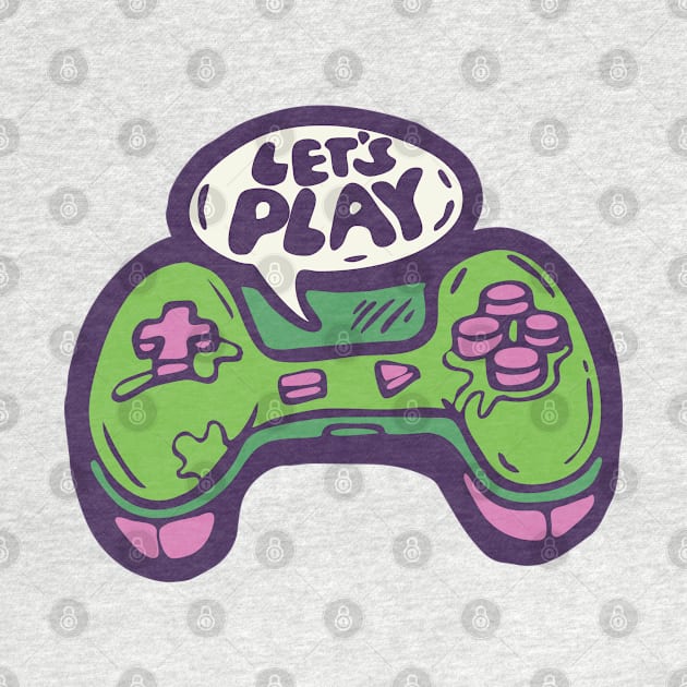 Let's Play - Console Gamepad illustration by Cofefe Studio